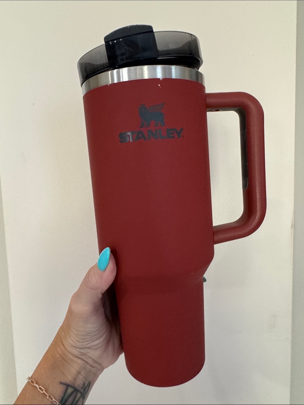 Stanley Red Travel Mug with Handle